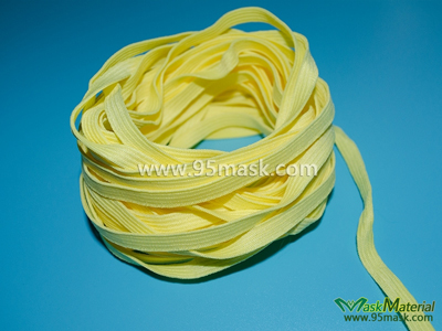 yellow respirator elastic band